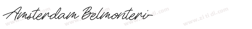 Amsterdam Belmonteri字体转换
